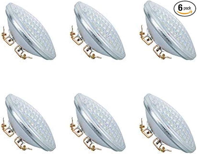 PAR36 LED Landscape Bulb 9W 3000K Warm White, AC/DC12V, 900Lumens 60W Halogen Equivalent, Water Resistant (6 Pack)