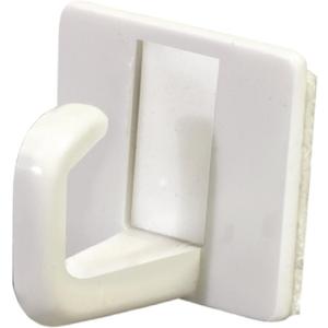 Hillman 122298 Plastic Utility Adhesive Hooks, Small, White, 6-Pcs, 2 Packs