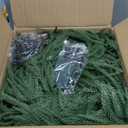 2PCS 9FT Norfolk Pine Garland with 100 Lights.120 Pine Branches, Realistic Christmas Garland Holiday Greenery for Stairs Table Wall Christmas Decorations