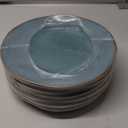 Tuxton Artisan Geode Ceramic Plate, 6-1/2", Azure Teal