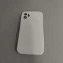 Vooii Compatible with iPhone 11 Case, Upgraded Liquid Silicone with [Flat Edges] [Camera Protection] [Soft Anti-Scratch Microfiber Lining] Phone Case for iPhone 11 6.1 inch - White