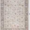 Kuden 8x10 Large Area Rug, Washable Living Room Rug, Vintage, Non-Slip