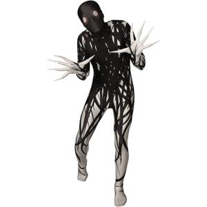 Morphsuits Zalgo Costume Adults, Skinwalker Costume Scary Morph Suits Adults, Zalgo Skin Suit, Shadow Demon Costume Adult (Medium)