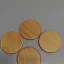 uxcell 4Pcs Bamboo Cup Lid 3.58 Inch, Cup Cover Coffee Mug Cover Tea Glass Drink Cup Lid, Reusable Wooden Round Cup Lid for Keeping Warm