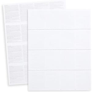 50 W2 Tax Forms, Blank 4-Up Horizontal Forms 2025, 50 Employee Designed for QuickBooks Online and Accounting Software, with Back Instructions,