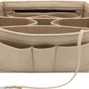 LEXSION Felt Insert Bag Organizer Bag In Bag For Handbag Purse Organizer Fits Speedy Neverful (Medium, Beige)