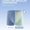 Carer 5 Pack Boys Incontinence Underwear, Washable Cotton Bedwetting Briefs for Kids & Teens, Reusable Absorbent Training Pants with Front Pad (60ml, Age 4-12)