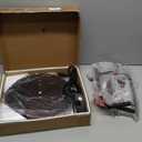 Round Side Table with Power Outlet & USB Ports, 3-Tier End Table with Storage Shelf, Modern Rustic Nightstand, Small Spaces Accent Table for Living Room Bedroom, Easy Assembly, Black