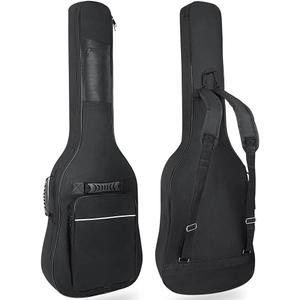 LETSROCK 39 40 41 Inch Electric Guitar Bag, Electric Guitar Gig Bag 0.35 Inch Waterproof Thick Padding Backpack Soft Electric Guitar Case Dual Adjustable Shoulder Strap Pocket & Back Hanger Loop