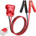 Jumper Cables with Adapter Compatible with Mil.waukee M18 18V Battery Jumper Starter, Automotive Booster Cables 2ft 8AWG Cable Power Tool Line, Silicone wire temperature resistance 392