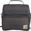 Carhartt Camping Cooler, Worksite Lunchbox, Soft Shell Lunch Bag for Construction Sites, Work and Everyday Use, Gray (One Size (Pack of 1))