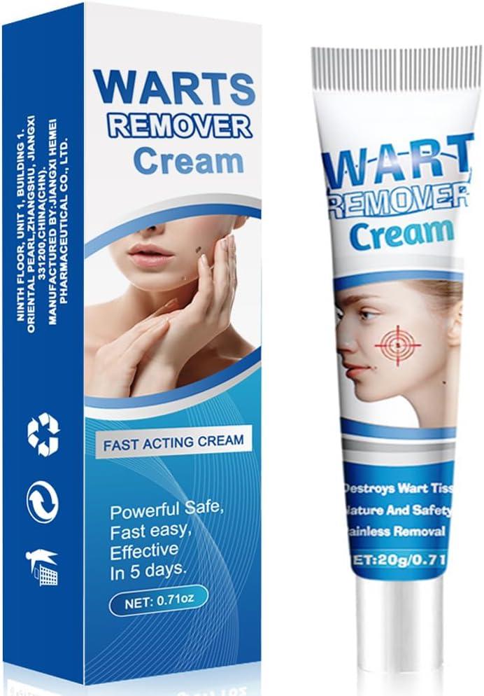 Wart Removal Cream 20g, Effective Treatment of Warts, Corns Spot Moles, Moles and Calluses, Wart Remover Cream for Body and Hands