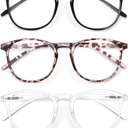 IBOANN Iconic Blue Light Glasses for Woman - Computer Glasses 99% Blue Light Blocking - Anti Eyestrain & UV Glare Protection