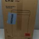 EKO Deluxe Mirage-T 50 Liter / 13.2 Gallon Touchless Rectangular Motion Sensor Trash Can, Matte Black Stainless Steel Finish