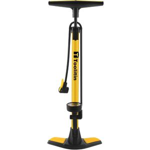 Bike Pump with Gauge,High Pressure,Floor Bicycle Pump Compatible with Presta and Schrader Valve,Bike Tire Pump for Road Bike,MTB,Hybrid,Balls