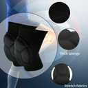 Gardening Knee Pads for Women Men, Thick Foam Kneeling Mats Soft Anti-Slip Knee Brace Guards, Professional Knee Protector for Housework, Sports, Garden & Yard Work, Floor and Carpet Cleaning (Black, L)