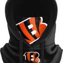 NFL Team Logo Black Drawstring Winter Cap Hooded Gaiter Balaclava Face Cover (One Size)