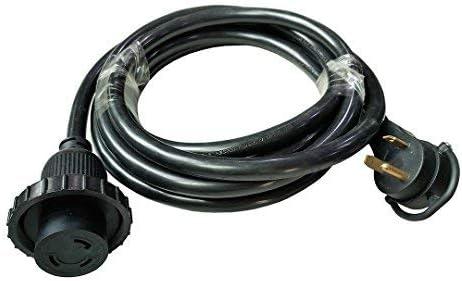 Parkworld RV 30A RV/Marine/Boat Shore Power Extension Cord Adapter NEMA TT-30P to L5-30R (15 FT)