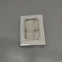 MEEDEE White Velvet Ribbon 2 Inch Frayed Edge Ribbons 2 Rolls 4 Yards Crinkle Crushed Ribbons White Velvet Ribbon for Christmas Tree, Gift Wrapping, Holiday Decor, Wedding Favors