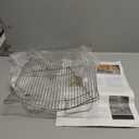 Flip-Free Crispmaster 1st Ever 4-Inch Elevated Roasting, Baking, and BBQ Rack for 360 Heat Stainless Steel Wings, Fries, Chicken, Veggies, Turkey for Oven, Grill, or Smoker 17 x 13