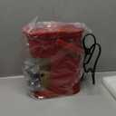 Single Serve One Cup Coffee Maker, for K Cups and Grounds, Mini Coffee Maker with Portable Handle, 6 to 12 Oz Brew Size, for Travel, Camping, Office, RV and Dorm, 120V, Vintage Red