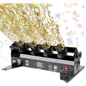 Confetti Machine, Professional Electric Confetti Launcher, DMX/Remote Control Digital Confetti Cannon, Confetti Shooter for DJ Party Nightclub Wedding Stage Concert Event Show Christmas(4shot) Confetti Machine, Professional Electric Confetti Launcher, DMX/Remote Control Digital Confetti Cannon, Confetti Shooter for DJ Party Nightclub Wedding Stage Concert Event Show Christmas(4shot)