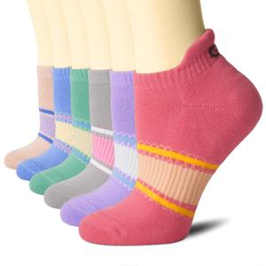 CS CELERSPORT 6 Pairs Ankle Athletic Running Socks Low Cut Sports Tab Socks for Men and Women