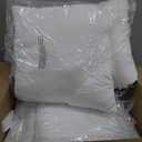 Casafoyer Throw Pillow Inserts, Set of 4 Lightweight Down Alternative Polyester Pillow, Couch Cushion, Sham Stuffer, Machine Washable. (White, 18x18)