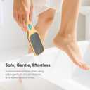 Glass Foot File for Callus Removal, Foot Scrubber for Dead Skin, for Smooth, Silky Feet, with Anti-Slip Handle