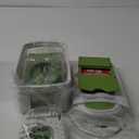 Mueller Pro-Series All-in-One, 12 Blade Mandoline Slicer for Kitchen, Food Chopper, Cucumber Slicer and Spiralizer, Cutter, Dicer, Grater, Gifts for Mom, Kitchen Essentials, White Sand/Green