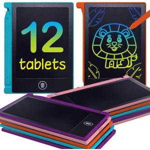 Party Favor Mini LCD Writing Tablet for Kids, 12 Pack  4.5 Inch Mini Drawing Board. Fun and Educational for Kids That Sketch and Doodle. Perfect Goodie Bag and Gift Bag Filler, School Prize Or Gift
