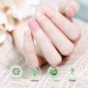 3 x Semi Cured Gel Nail Strips|Works with Any UV/LED Lamps|20 Pcs Gel Nail Stickers|Long-Lasting Two Weeks and Easy to Apply & Remove|Rose Language