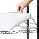 Sliner 8 Pack 18 x 48 Inch Wire Shelf Liner White Plastic Waterproof Liners for Organizing Metal Rack Shelves, Kitchen Cabinets, Cupboard, Pantry
