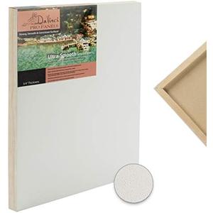 DaVinci Wood Panel Pro Ultra Smooth Gesso Panel 3/4'''' Deep 11x14'''' - 6 Pack (White)