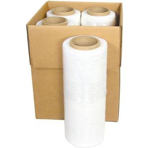 4 Rolls 18" x 6000 SQ FEET 80 Gauge Pallet Wrap Stretch Film Shrink Hand Wrap 1500' 4 Rolls