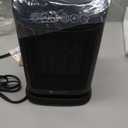 DR.PREPARE 1500W Small Space Heater for Indoor Use, Portable PTC Ceramic Electric Heater with Thermostat, Oscillation, Remote, 12H Timer, 3 Heat Modes + Fan + ECO Mode, Safe Heater for Office Bedroom (9.7''H/ 70 Auto Oscillation)