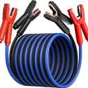 Heavy Duty Jumper Cables, 0 Gauge 30 Feet 1000Amp Automotive Booster Cables for 12V & 24V Cars, SUVs and Trucks, Jumper Cables Kit with Carry Bag (0AWG x 30Ft)