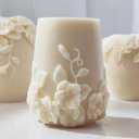 Bottle Candle Molds Cylinder Mold Flower Pillar Molds - Rose Flower - Resin Casting Silicone Molds for Home Decor & Candle Making Wave Spiral Mold