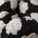 JOEJOY Donut Dog Bed Medium Size Dog, Cute Round Calming Pet Bed with Removable Washable Cover, Orthopedic Puppy Bed with Jacquard Shaggy Plush & Non Skid Bottom (Black)