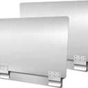 Sunrise Kitchen Supply Universal Stainless Steel Fryer Splash Guard (2)
