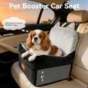 Dog Booster Car Seats for S/M Dogs Up to 35lbs,Pet Car Seat/Travel Bed with Washable&Removable Cover,Storage Pockets,Dog Safety Belt and Elevated Cushion Fits in Front/Back Seat