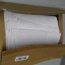 sancua 2 Pack Round Tablecloth 60 Inch White (Fits 20-48 Inch Tables), Stain and Wrinkle Resistant Table Cloth - Washable Polyester Table Cover for Dining Tables, Buffet Parties and Camping