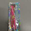 Beaded Bracelets Band Compatible with Apple Watch 38mm 40mm 41mm 42mm (S10/11) Women Kids Cute Fancy Preppy Handmade Elastic Stretch Strap for iWatch Series 11/10/9/8/7/6/5/4/3/2/1/SE (XS) (A Hot Pink & Smile Flower)