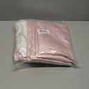 7 Pcs Women's Satin Kimono Robe Set Short Bridesmaid Bride Long Robe with Lace Trim for Bridesmaid and Bride Wedding Party Getting Ready, Pink and White