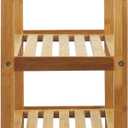 Oceanstar 3-Tier Bamboo Shoe Rack, Natural, 26" W x 23.5" D x 10.7" H