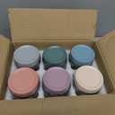 NETANY 6-pack 16 oz Overnight Oats Containers with Lids, Glass jars with Airtight Lids, Wide mouth Mason Salad jars, Glass Food Storage Containers for Snacks Yogurt Spice Sugar