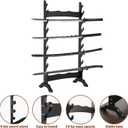 8 Tier Sword Display Stand Floor, Multilayer Katana Stand Floor, Wooden Sword Rack Floor Stand, Japanese Samurai Sword Holder (8 floors)