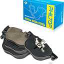 PHILTOP D1294 Front Carbon Fiber Ceramic Brake Pads, Automotive Replacement Brake Pads for BMW 2007-2018 X5, BMW 2008-2019 X6, 4PCS