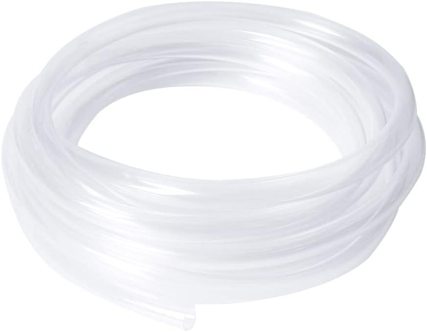 Quickun Industrial Grade Plastic PVC Vinyl Tubing, 5/8" ID x 3/4" OD Clear Tube BPA Free Heavy Duty, 32.8FT
