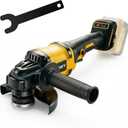 Cordless Angle Grinder for Dewalt 20V Battery, 4-1/2 Inch, 8500RPM Brushless Electric Angle Grinder, 3-Speed Gear (Low/Med/High) for Cutting, Grinding, Polishing (Battery Not Included)